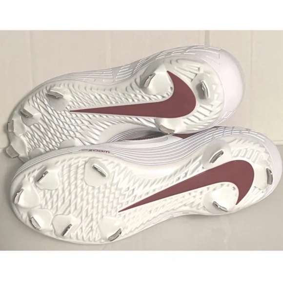 New Nike Alpha Huarache Elt 2 Crimson Tide Womens 9 Baseball Cleats BQ8022-104 - Picture 3 of 6
